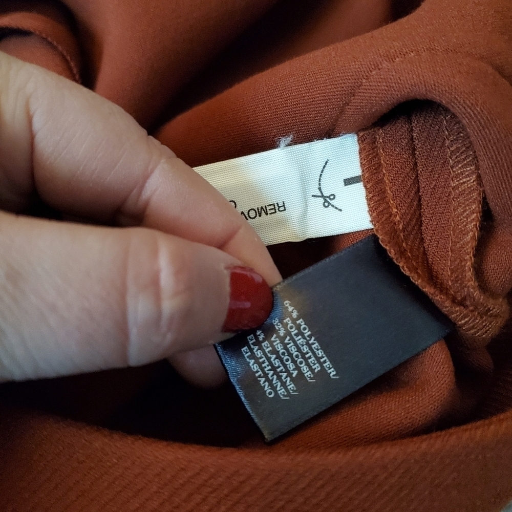 Ann Taylor Pull Burnt Orange Skirt - Picture 5 of 5